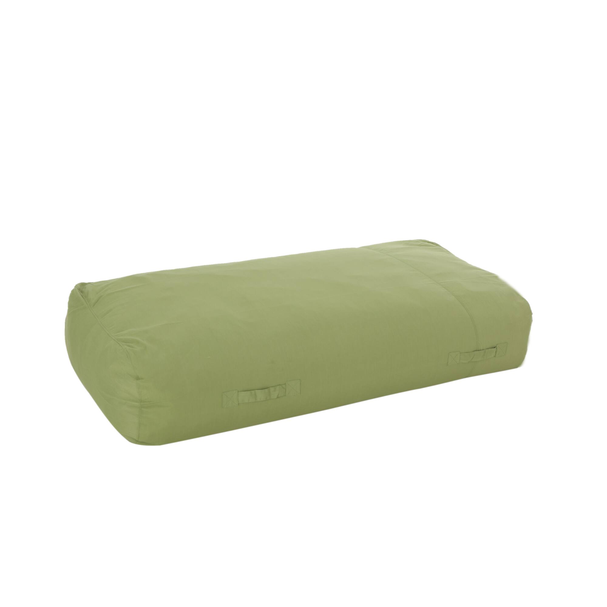 Angle. GOODSILO - Water Resistant Lounger Bean Bag Chair with Removable Cover and High-Density Foam Filling - Green.