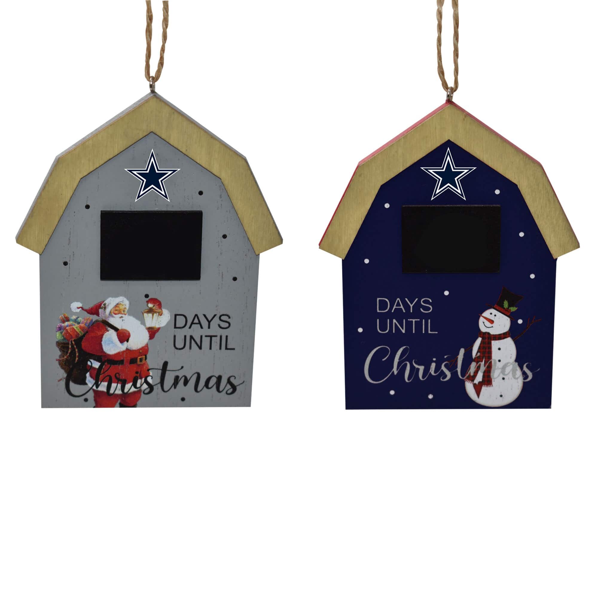 The Memory Company - Dallas Cowboys 2-Pack Countdown Ornament Set - Multicolor