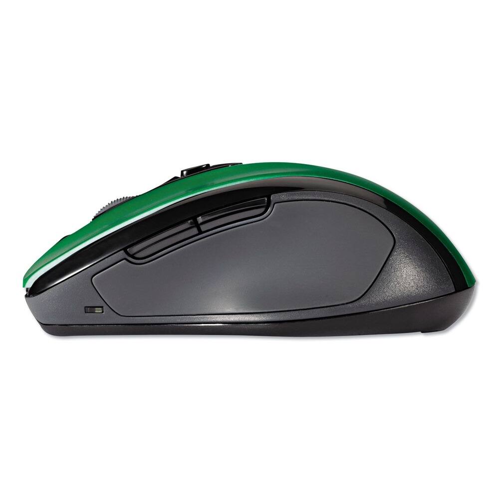 Angle. Kensington - K72424AMA 2.4 GHz Frequency/30 ft. Wireless Range Pro Fit Right Hand Use Mid-Size Wireless Mouse - Emerald Green - Emerald Green.
