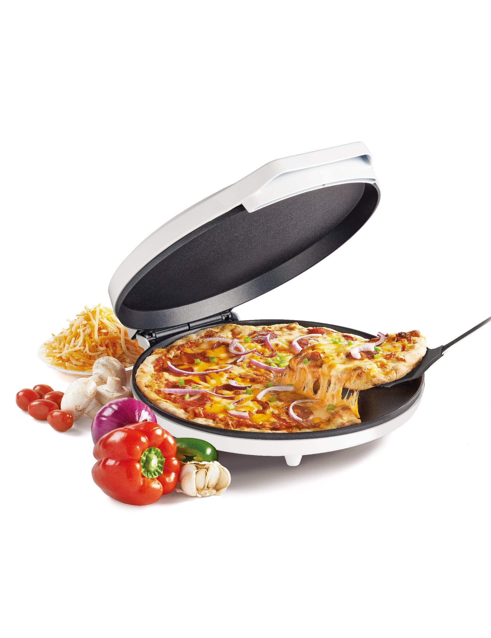 Betty Crocker - 12in Pizza Maker Plus - White