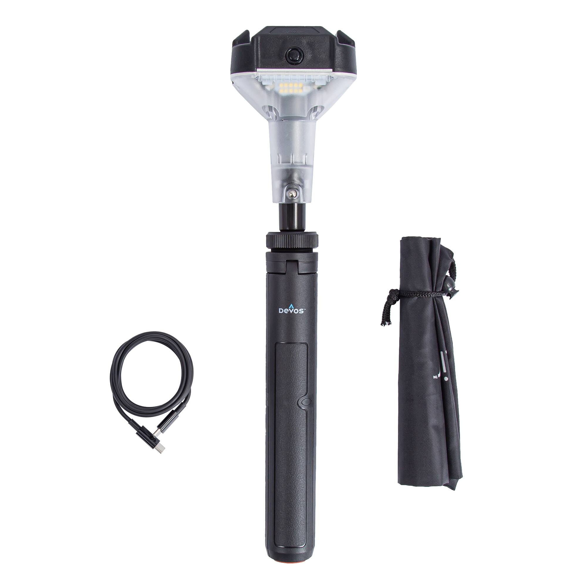 Left. Devos Outdoor - LightRanger 800 Mini Rechargeable 800 Lumen Adjustable Overhead Light.