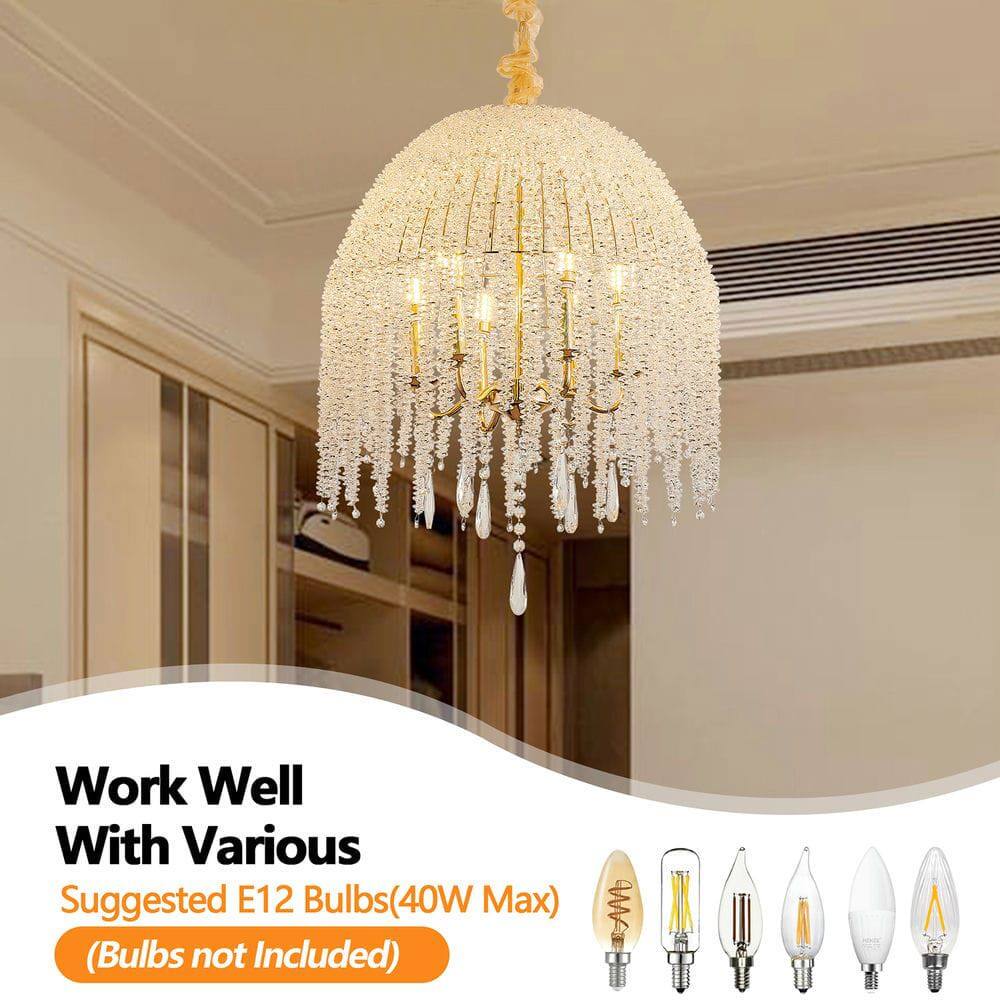 Work Well With Various  
Suggested E12 Bulbs (40W Max)  
(Bulbs not Included)