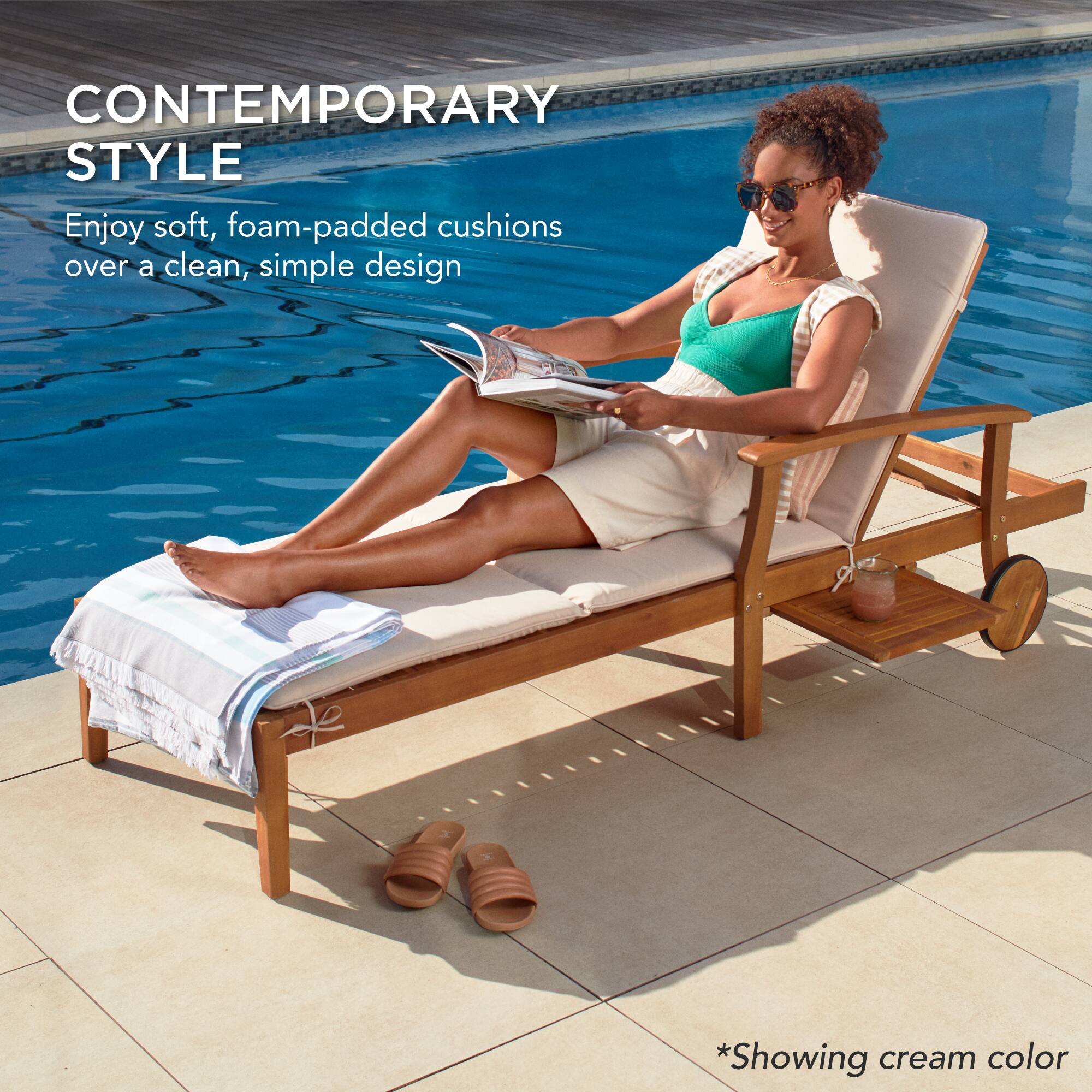 CONTEMPORARY STYLE

Enjoy soft, foam-padded cushions over a clean, simple design

*Showing cream color