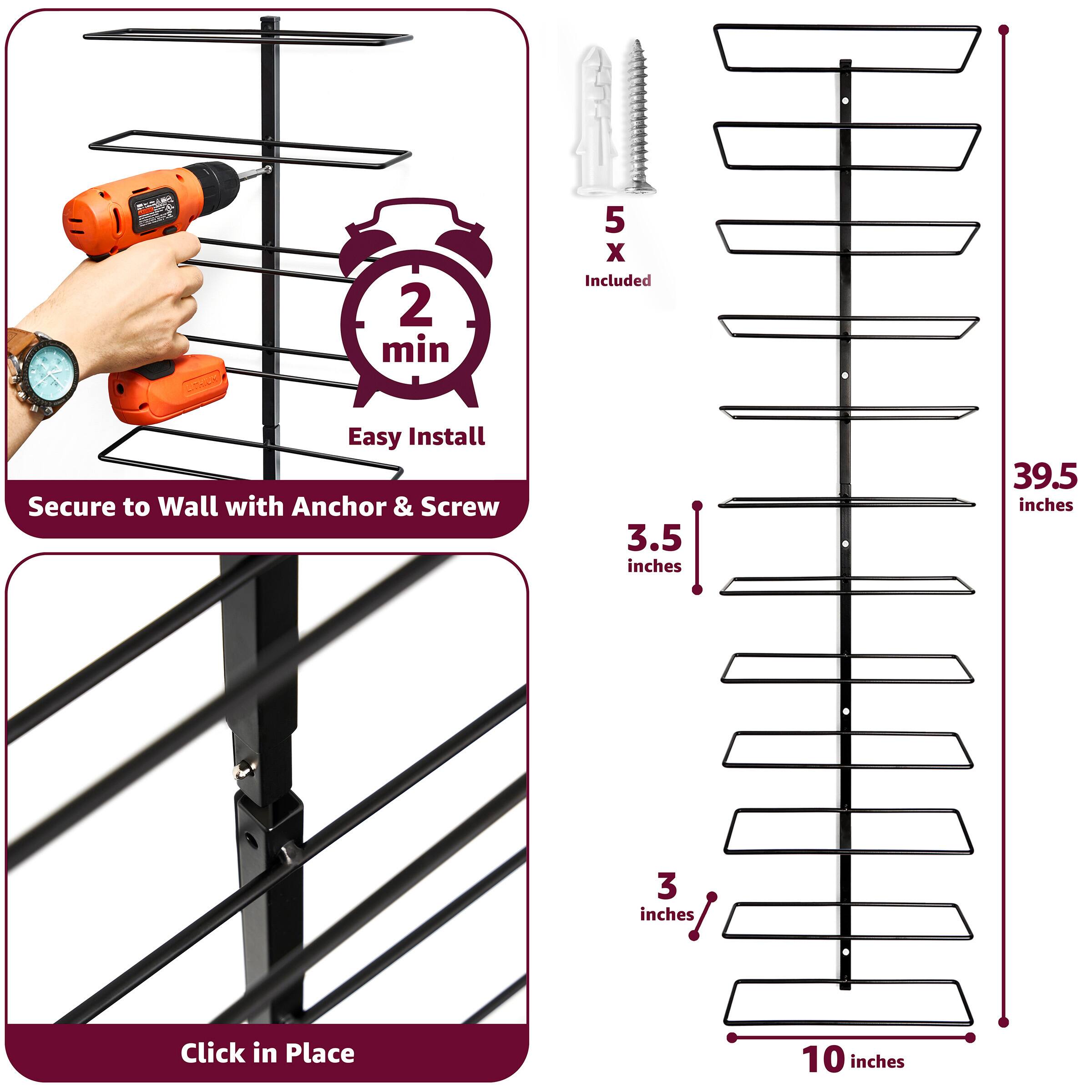 - 2 min
- Easy Install
- Secure to Wall with Anchor & Screw
- 5 x Included
- Click in Place
- 3.5 inches
- 39.5 inches
- 3 inches
- 10 inches