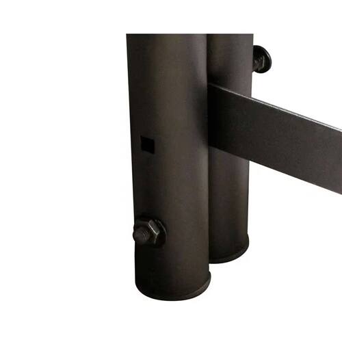 Back. SlickBlue - 4 Ft Black Metal Firewood Rack Heavy Duty Steel Easy to Assemble - Black.