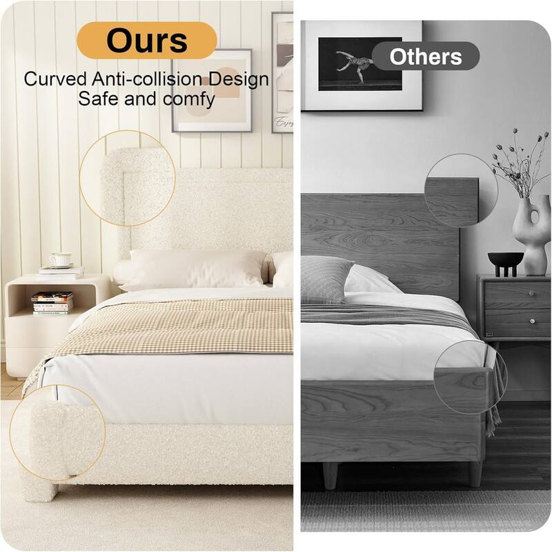 Ours  
Curved Anti-collision Design  
Safe and comfy  

Others