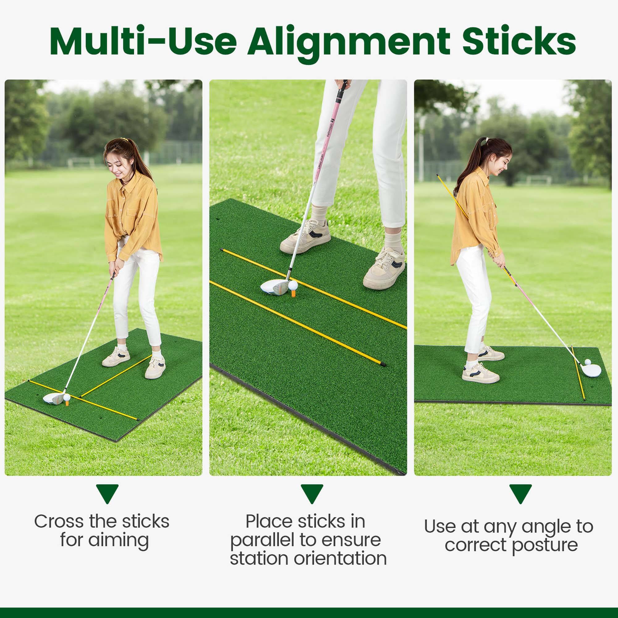 Multi-Use Alignment Sticks

- Cross the sticks for aiming
- Place sticks in parallel to ensure station orientation
- Use at any angle to correct posture