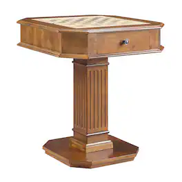 Anysun - Reversible Chess & Checker Game Table - Includes Game Tray - Walnut