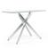 Alt View 9. Gymax - Gymax Glass Console Table w/Clear Tempered Glass Top & Heavy Duty Metal Tubular Legs - Silver.