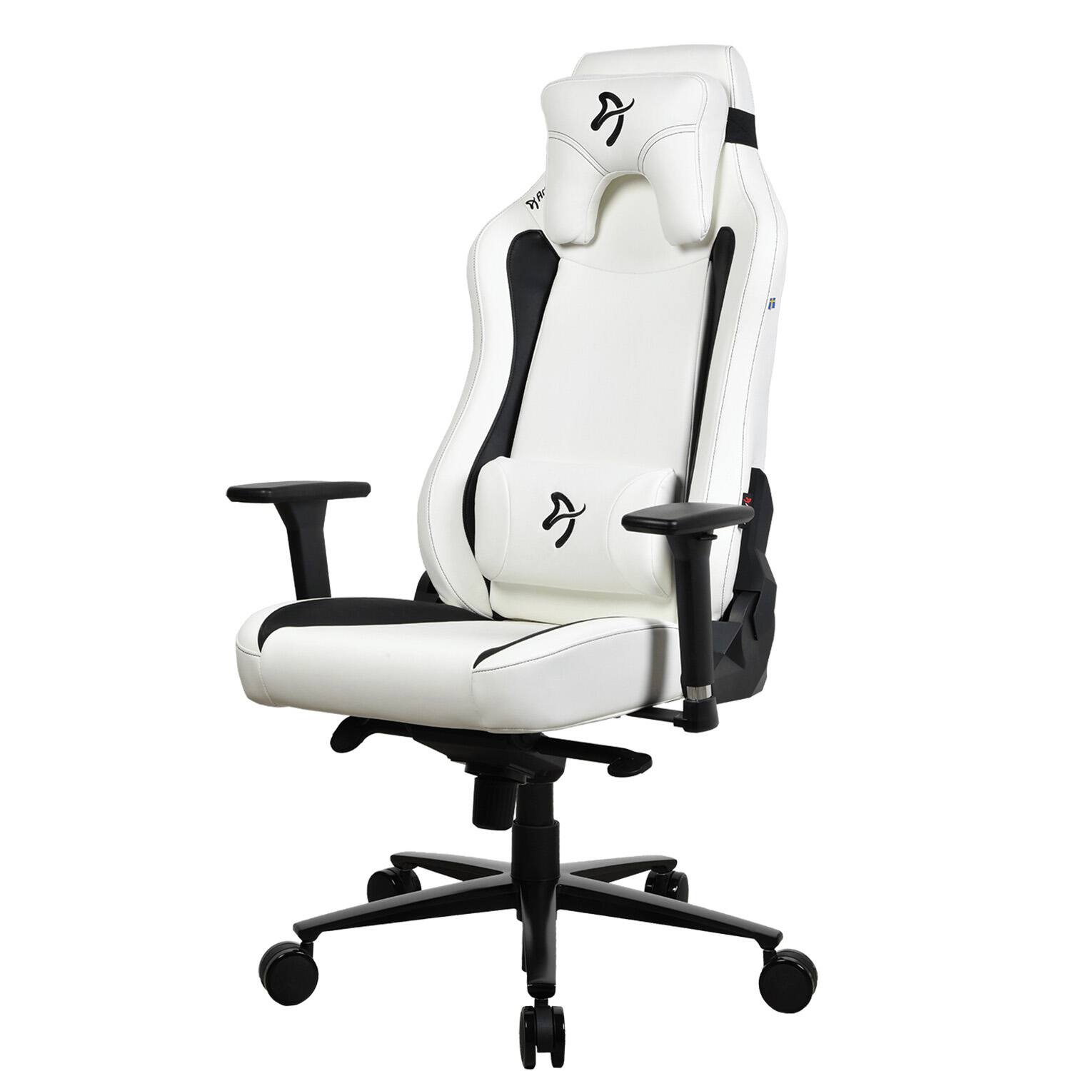 Left. Arozzi - Vernazza Soft PU Gaming Chair - White.