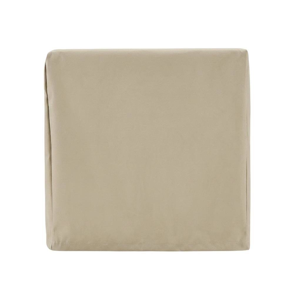 Left. FurniFact - Outdoor Side Table Cover for Weatherproof Furniture Protection - Tan.
