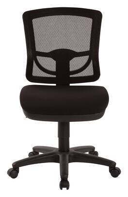 Office Star Products - ProGrid® Mesh Back Armless Task Chair with Padded FreeFlex Fabric Seat - Coal