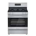 Empava - 30 in. Natural Gas Range - 4 Burners (18K BTU) w/ 4.8 cu.ft Oven, Steam-clean, Storage Drawer, Rear Controls - Stainless Steel