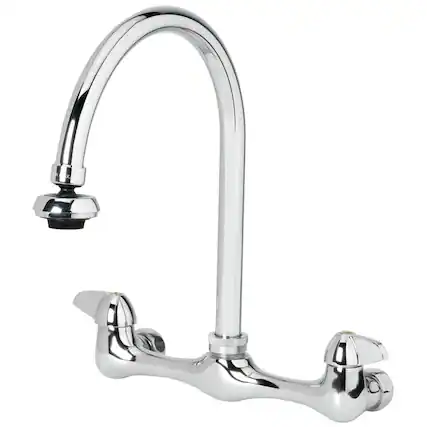 Front. Homewerks - Homewerks Two Handle Chrome Kitchen Faucet - Chrome.