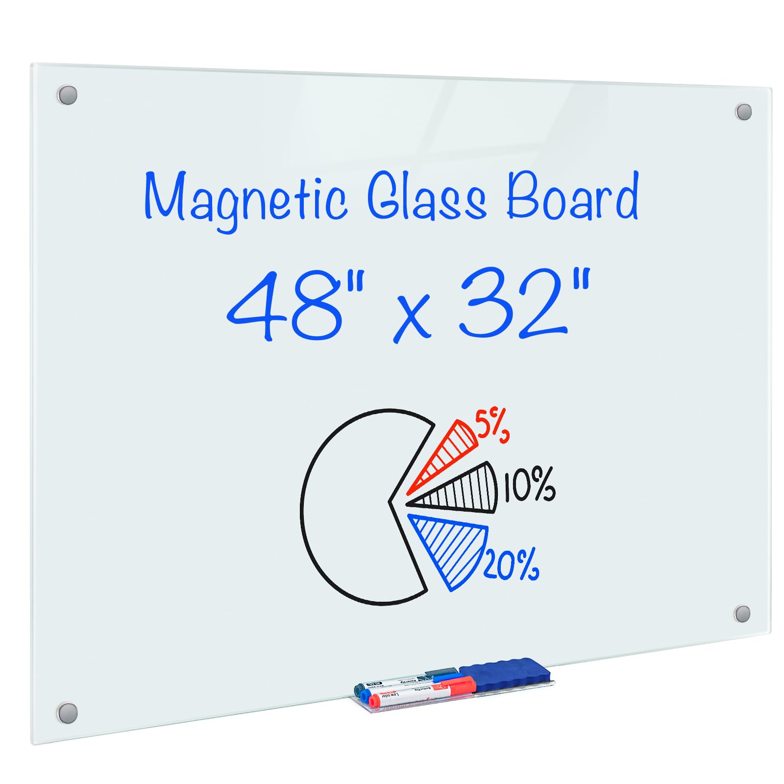 Magnetic Glass Board  
48" x 32"  
5%  
10%  
20%