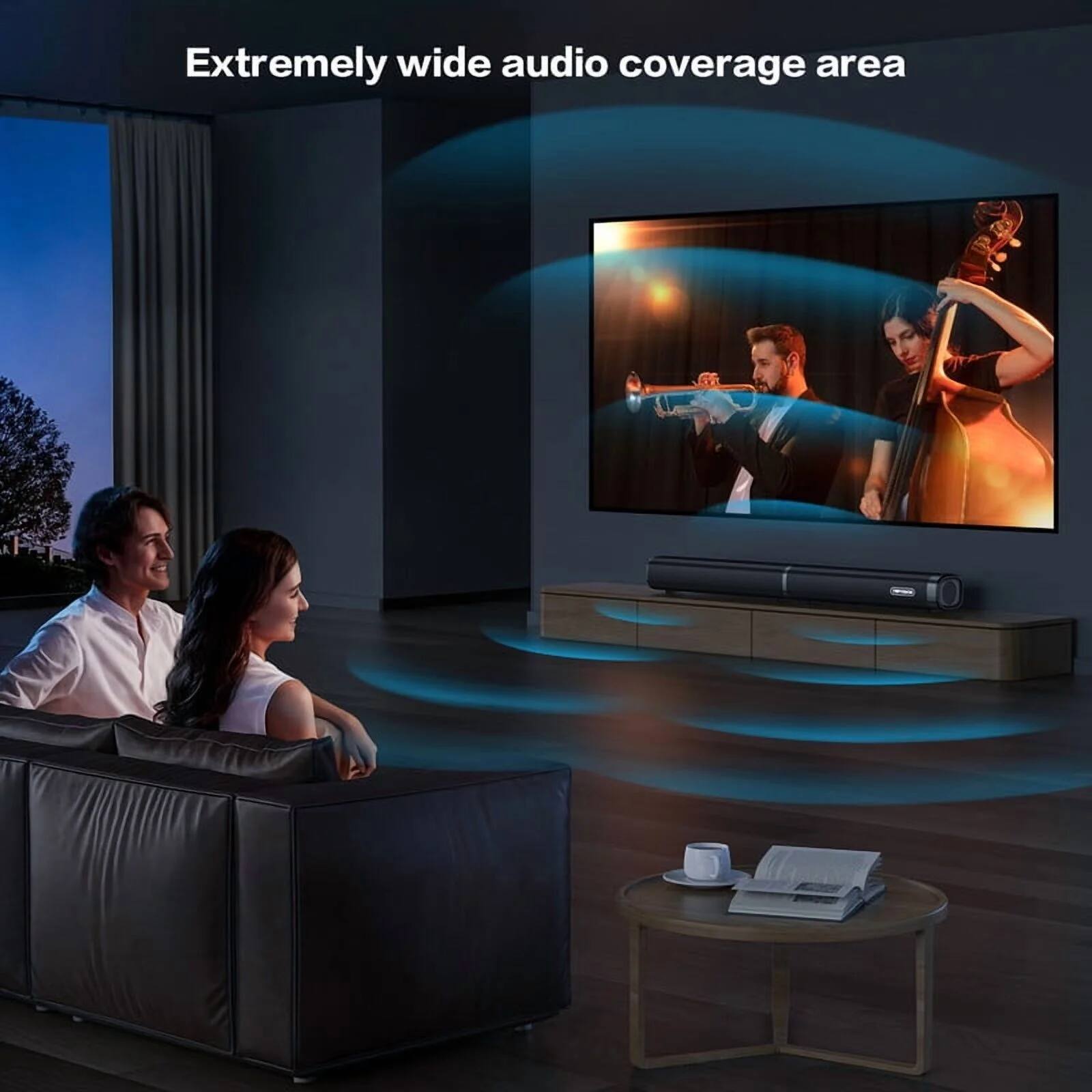 Extremely wide audio coverage area