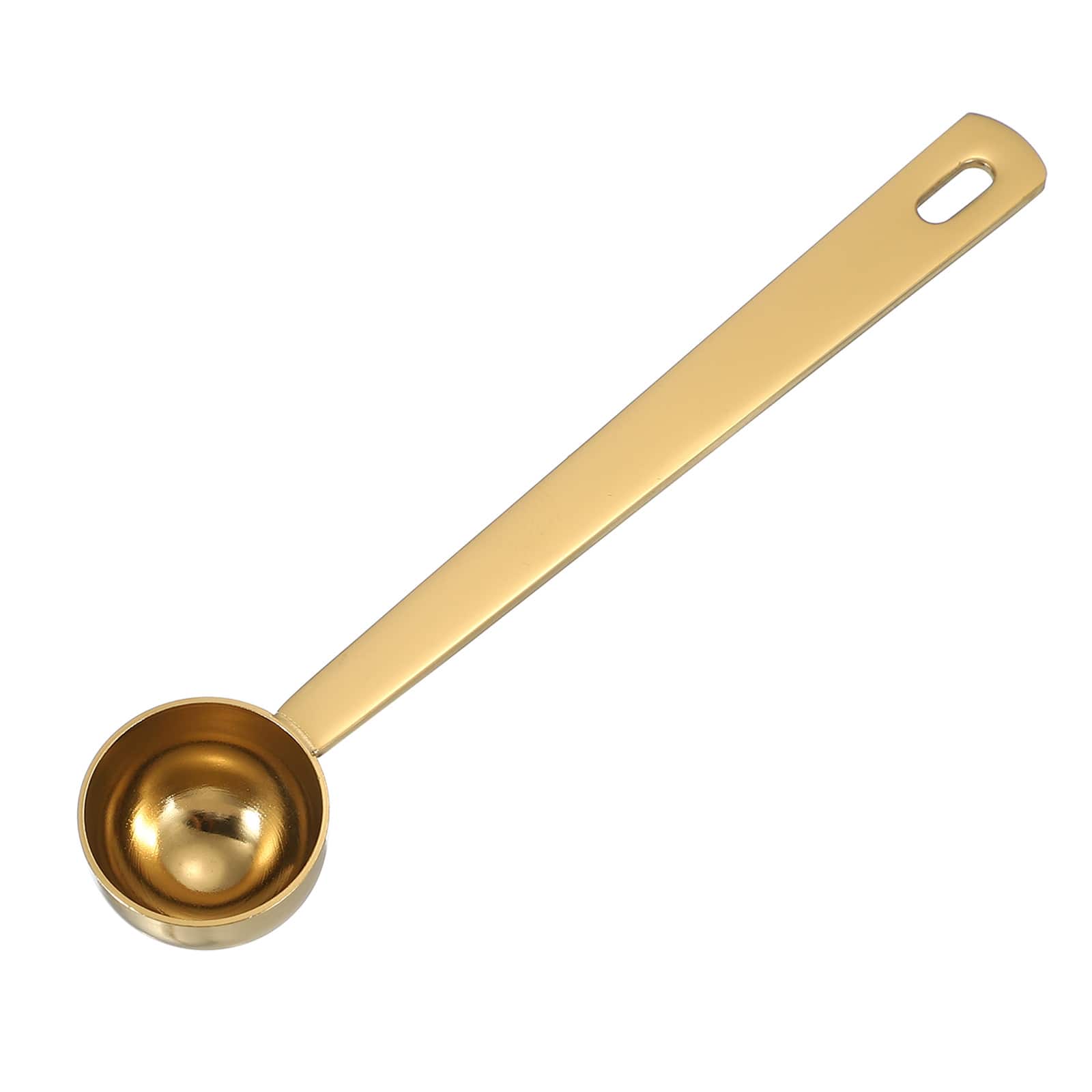 Unique Bargains - Measuring Spoon, 5ml Long Handle Table Scoop Teaspoon for Coffee Tea Sugar Cooking Baking - Gold price history on PriceWatchPro