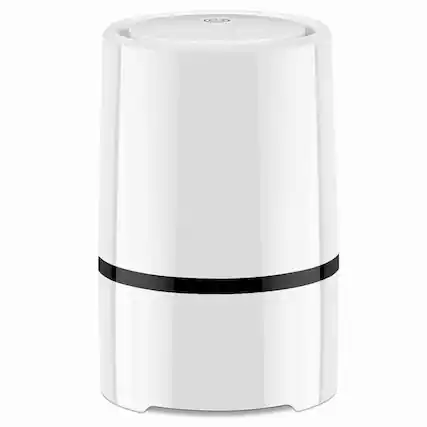Front. Ecooso - Mini 3-in-1 Ionic Air Purifier, Portable Air Cleaner for Bedroom, Office and Travel Use - White.
