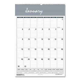House of Doolittle - Bar Harbor Recycled Wirebound Monthly Wall Calendar 8.5 x 11 White Blue Gray Sheets 12 Month Jan Dec 2026