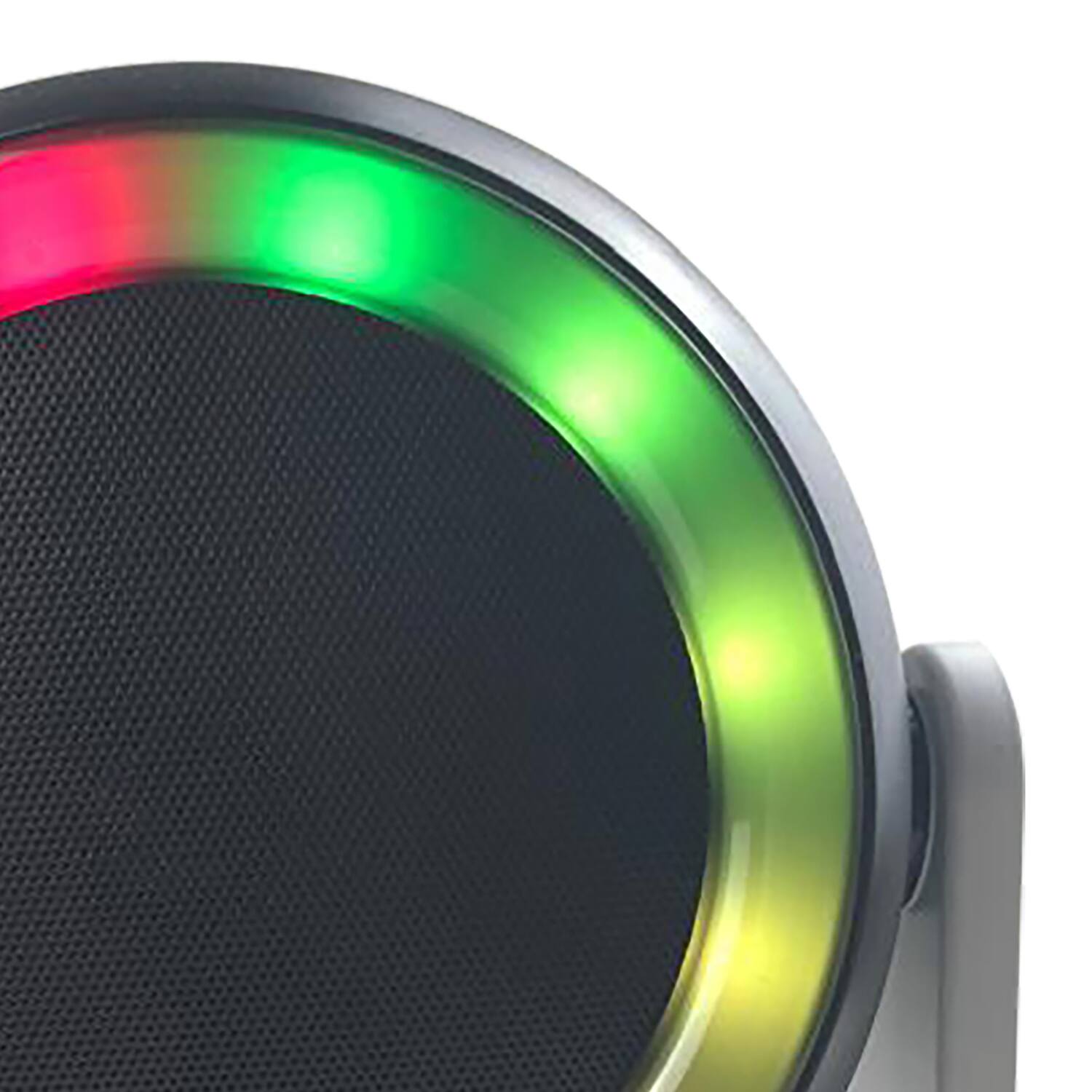 Back. RCA - 10W Bluetooth Speaker, TWS, RGB Lights, USB/microSD, FM Radio, 6 Hr Play Time - Black.