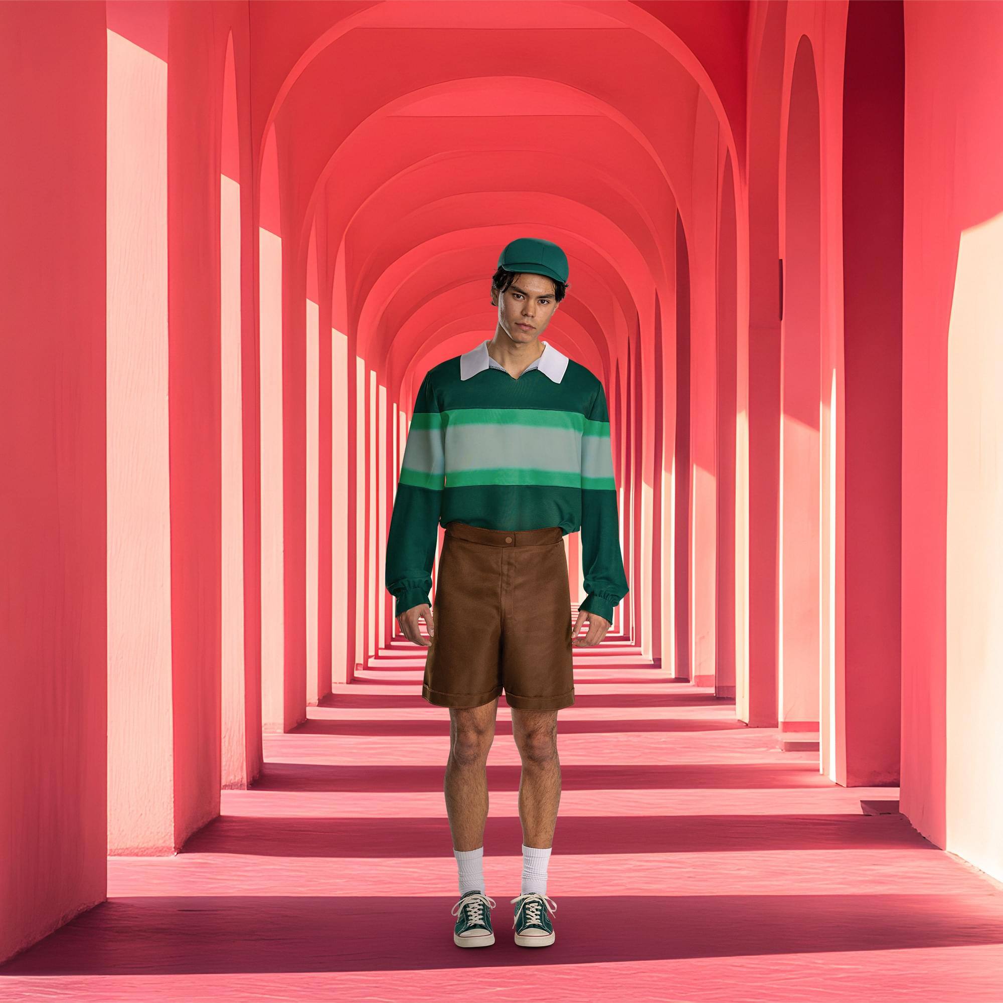 Alt View 2. Disguise - Squid Game Cheol Su Deluxe Adult Costume | L/XL 42-46 - Multi-Colored.