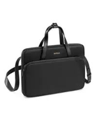 tomtoc - Versatile-A12 Laptop Shoulder Case Bag for 14 inch MacBook Pro, 13" MacBook Air & Pro, Microsoft Surface Laptop - Black - Front_Zoom