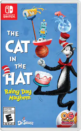 NINTENDO SWITCH™ THE CAT IN THE HAT Rainy Day Mayhem EVERYONE ENFANTS et ADULTES E ESRB Dr. Seuss OG Outright Games - E (Everyone)