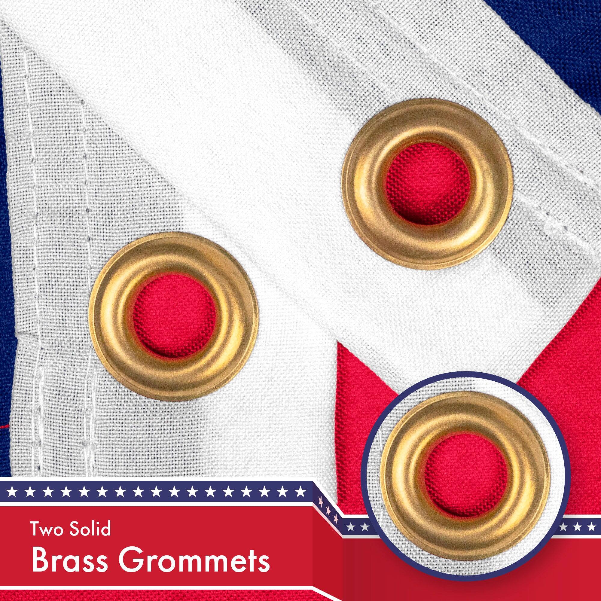 Two Solid Brass Grommets