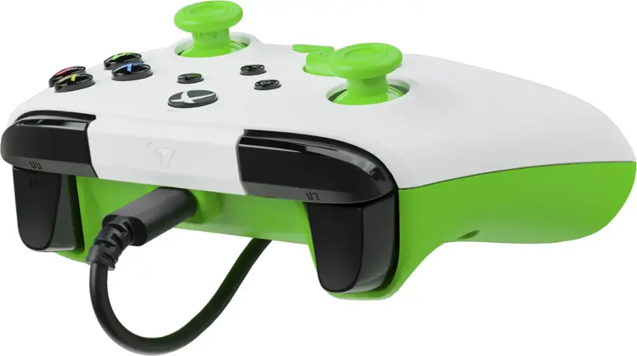 Alt View 8. Turtle Beach - Rematch Core Wired Gaming Controller for Xbox Series X|S, Xbox One & Windows 10/11 PC - White/Green.