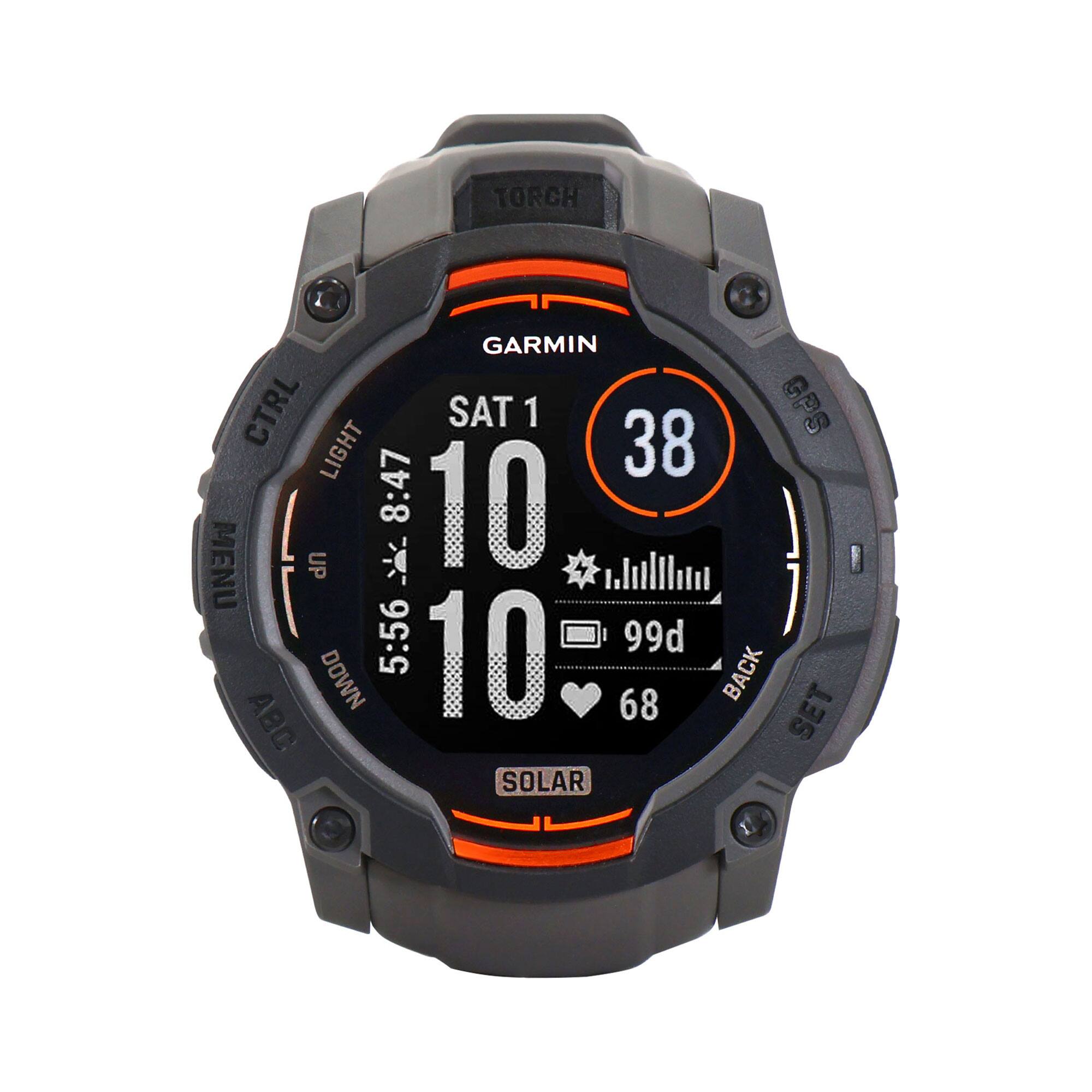 TORCH GARMIN 4T CTRL SAT 1 GPS C d LIGHT 38 8:47 10 MENU UP K 5:56 99d DOWN 10 68 BACK SET ABC SOLAR