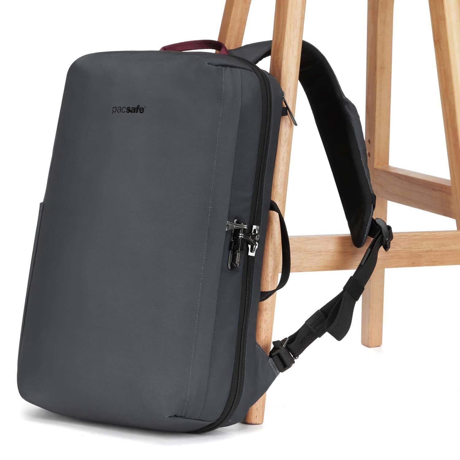 Back. Pacsafe - Pacsafe Metrosafe X 16 Inches Commuter Backpack (Slate) - Slate.