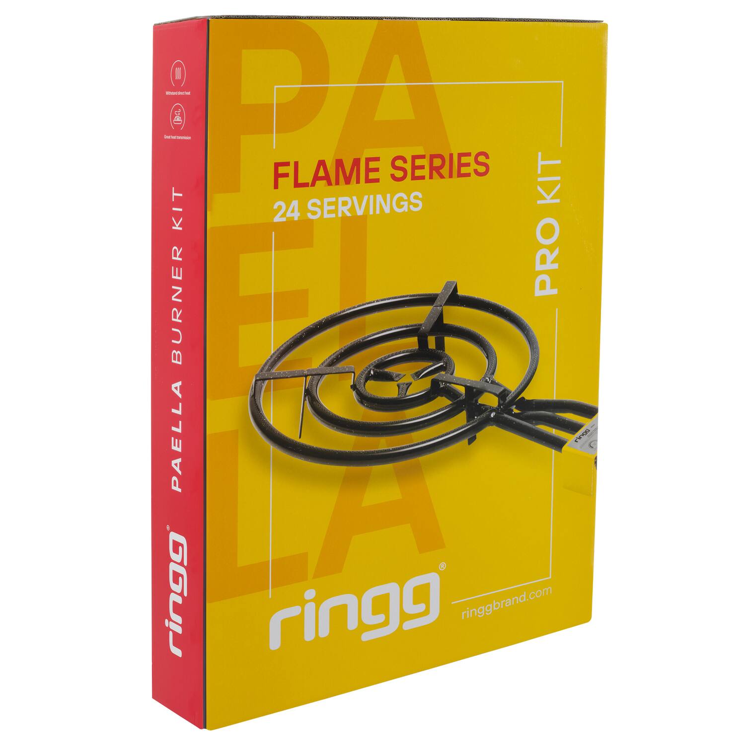 PAELLA FLAME SERIES  
24 SERVINGS  
PRO KIT  
PAELLA BURNER KIT  
ringg  
ringgbrand.com