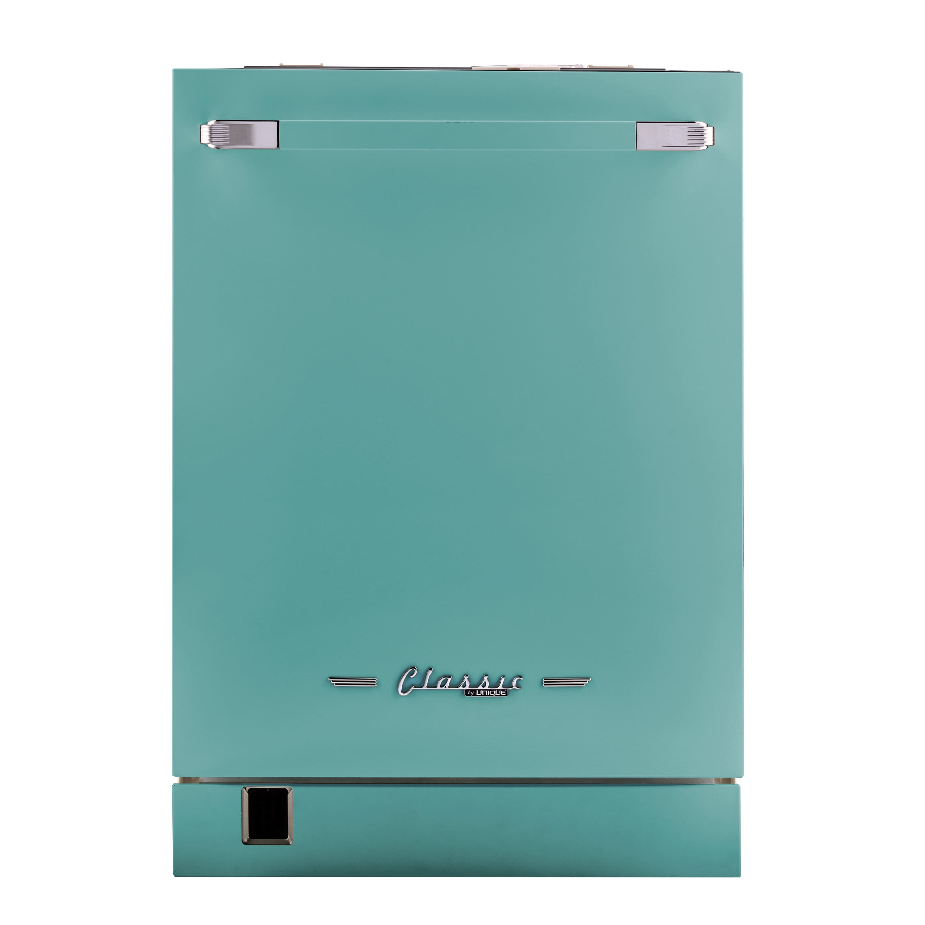 Unique Appliances - 24" Classic Retro Panel Ready Top Control Dishwasher, 42 dBa - Ocean Mist Turquoise