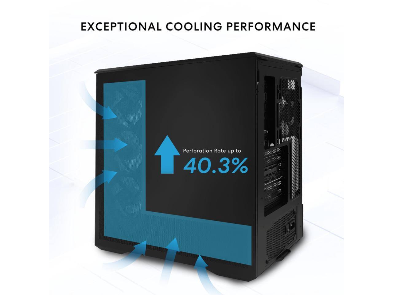 EXCEPTIONAL COOLING PERFORMANCE  
Perforation Rate up to 40.3%
