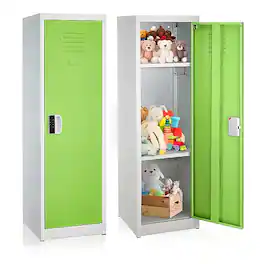 AdirOffice - Storage Locker 629-Series 48" H 1-Tier Steel Locker with Digital Lock - Green
