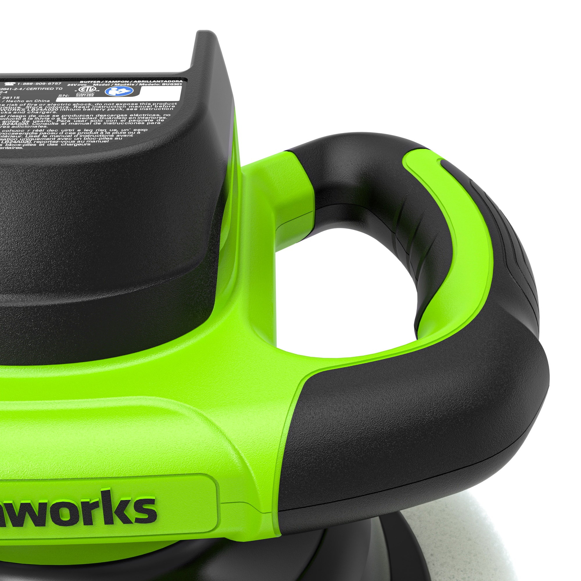 Alt View 15. Greenworks - 24 Volt Buffer (Battery & Charger Not Included) - Green.