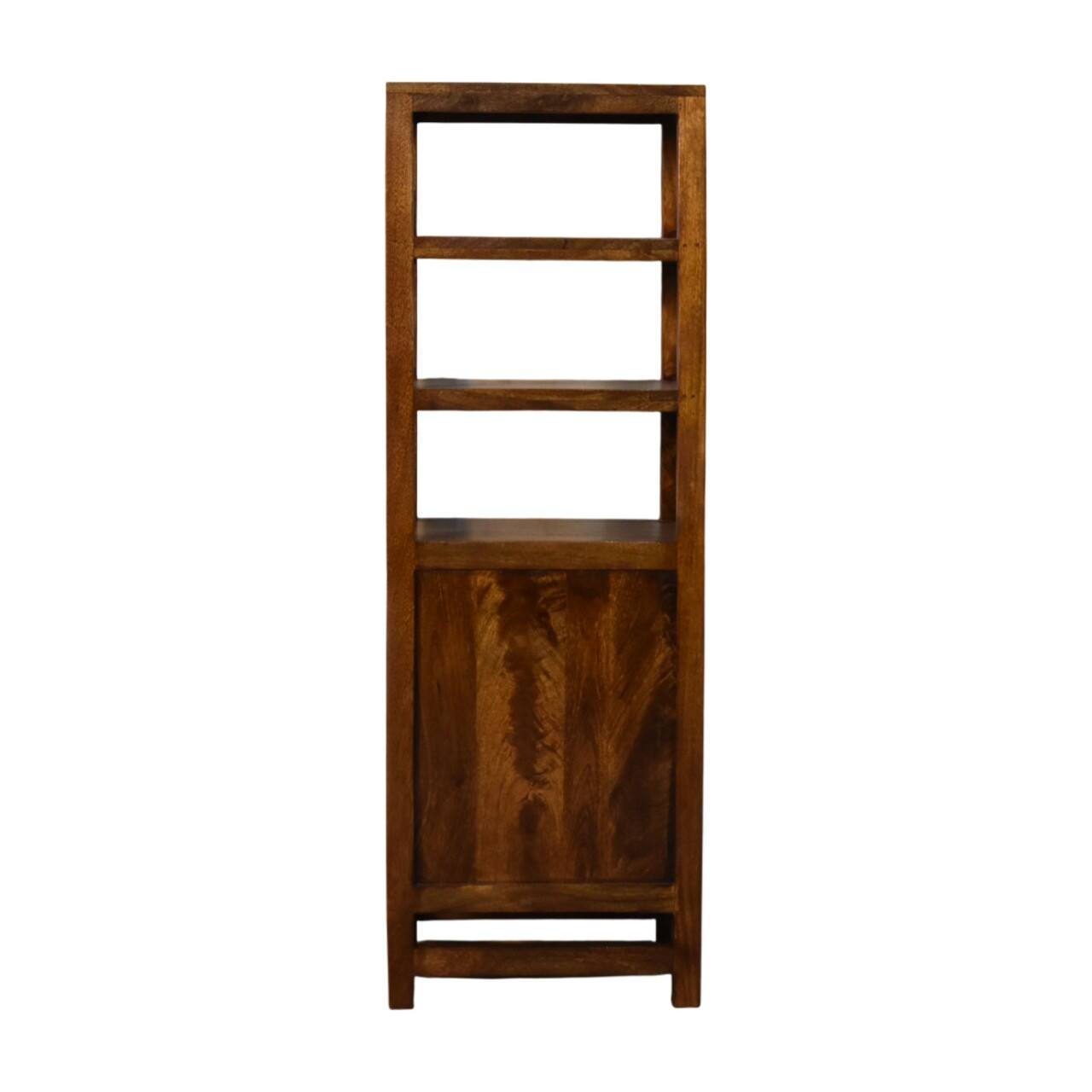 Back. Artisan Furniture - Artisan Furniture Solid Wood Chestnut Cane Door Display Unit, Brown - Brown.