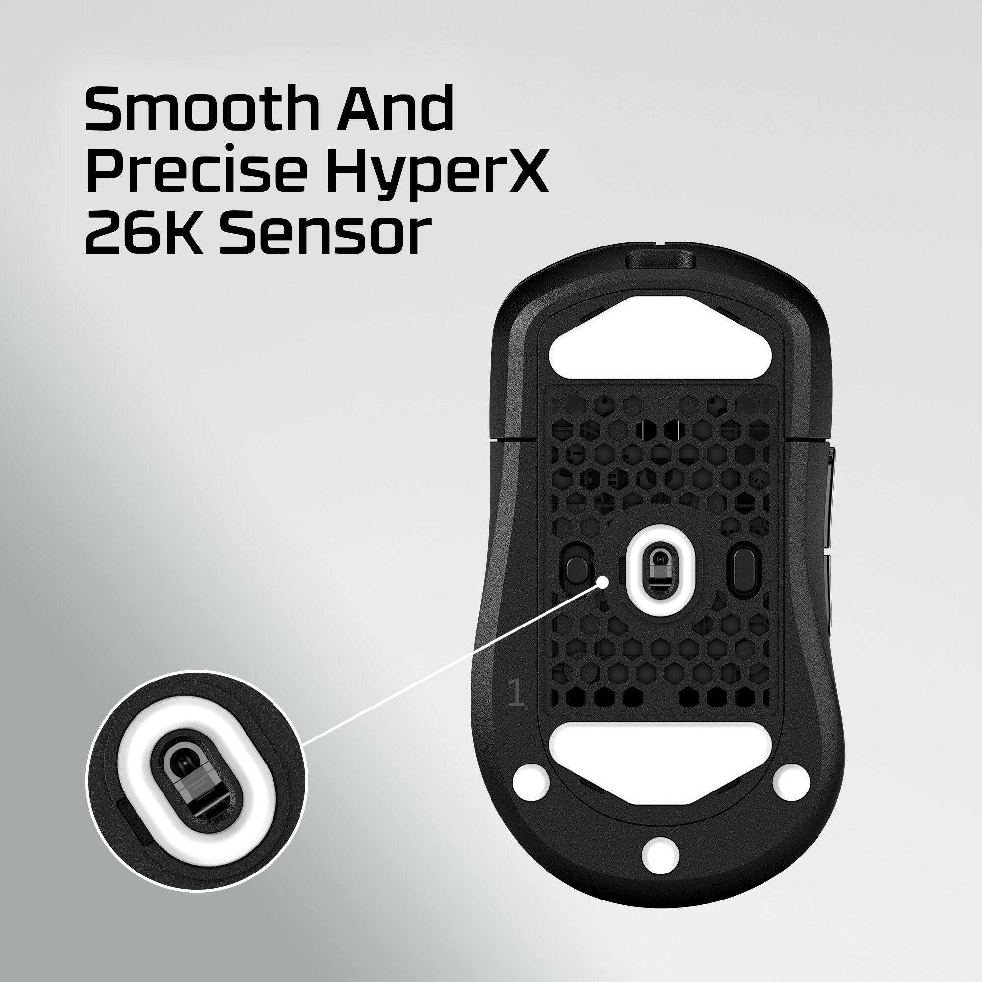 Smooth and precise HyperX 26K sensor.
