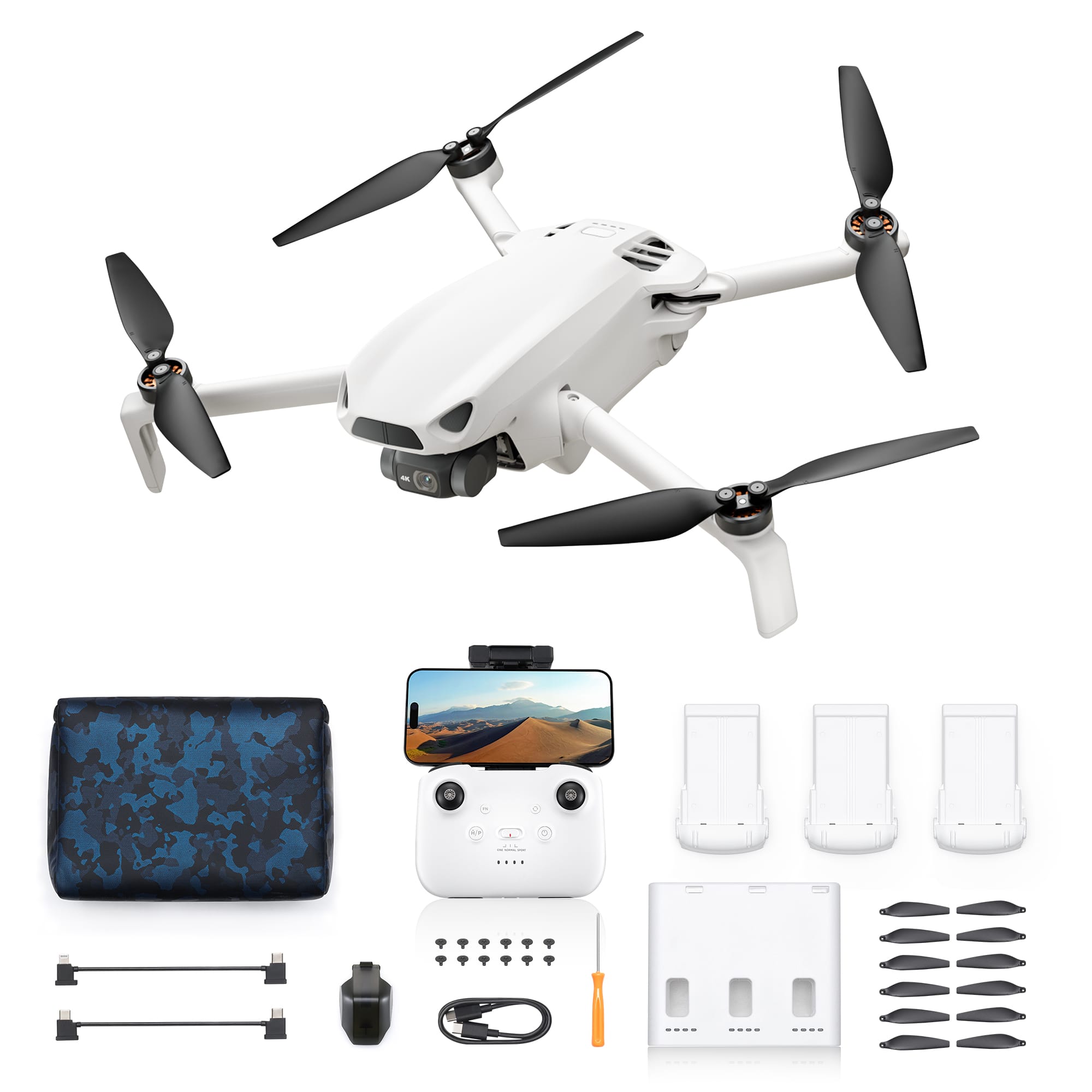DJI Mini Drone Combo with 4K UHD Camera, 3 Axis Gimbal, Under 249