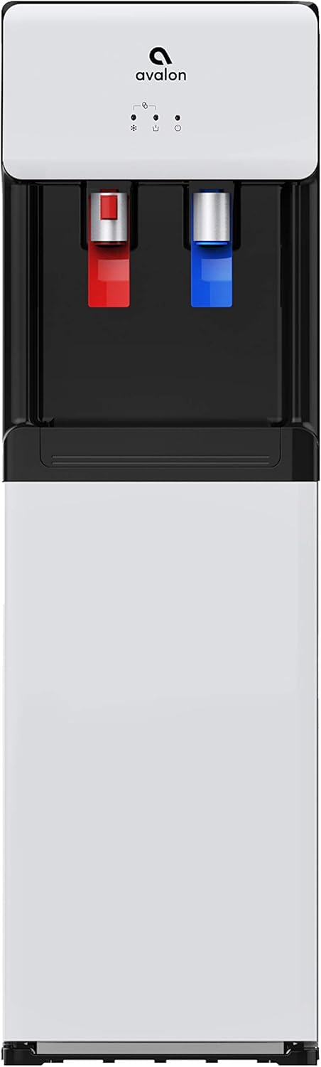 Back. Avalon - Bottom Loading Water Cooler - Black.