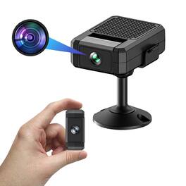 Cluzine - Wi-Fi Compact Mini Camera CMOS Sensor H.264 2MP AI Detection Hidden Wireless Night Vision Security Monitor