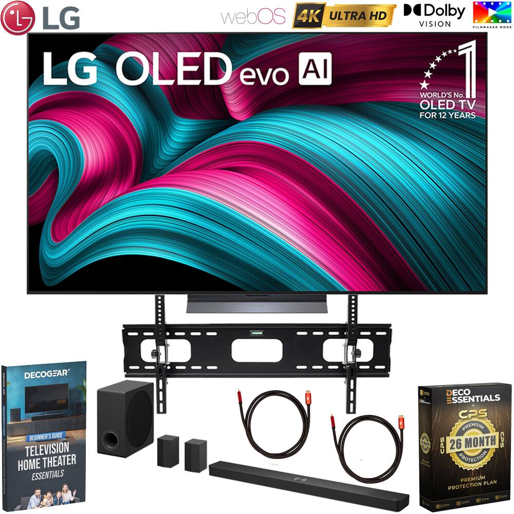 - LG webOS 4K ULTRA HD LG OLED evo AI Dolby VISION
- WORLD'S No 1 OLED TV FOR 12 YEARS
- DECOGEAR BEGINNER'S GUIDE TELEVISION HOME THEATER ESSENTIALS
- ECO SSENTIALS
- CPS PREMIUM
- 26 MONTH CPS PROTECTION PLAN