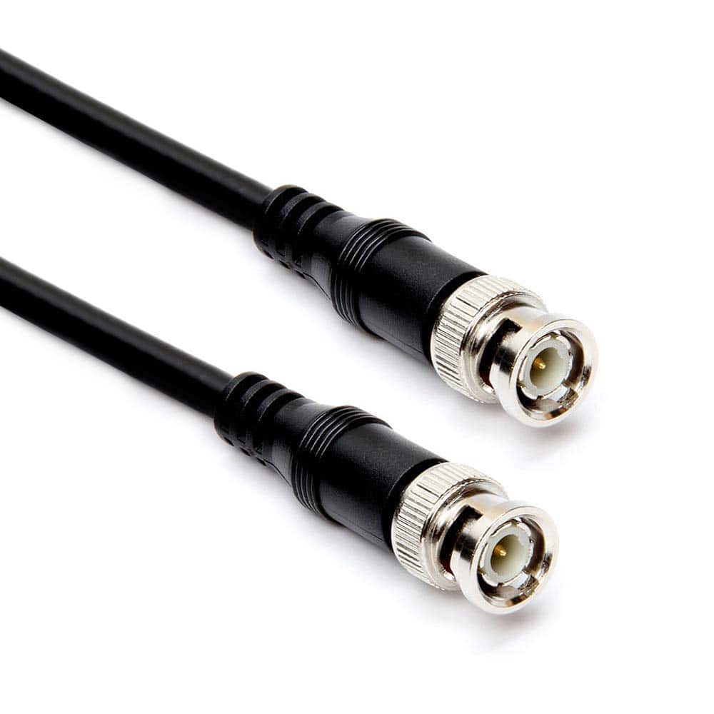 Cmple.com - Cmple - BNC Cable 50ft RG59U 75 Ohm Coaxial Male to Male Video Cable SDI HD for CCTV Security Camera - Black