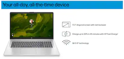 HP 17 Laptop 17.3 FHD (Intel Ultra 7 255U, 64GB DDR5, 2TB PCIe SSD HP 17 Laptop 17.3 FHD (Intel Ultra 7 255U, 64GB DDR5, 2TB PCIe SSD