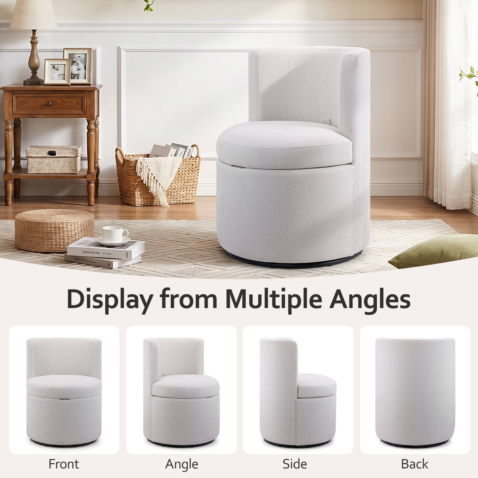 Display from Multiple Angles  
Front  
Angle  
Side  
Back