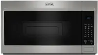 Maytag - 1.7 Cu. Ft. Over-The-Range Microwave with Non-Stick Interior Coating - Stainless Steel - Front_Zoom