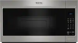 Maytag - 1.7 Cu. Ft. Over-The-Range Microwave with Non-Stick Interior Coating - Stainless Steel - Front_Zoom
