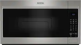 Maytag - 1.7 Cu. Ft. Over-The-Range Microwave with Non-Stick Interior Coating - Stainless Steel