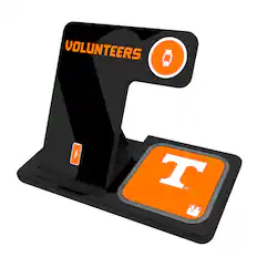 Front. Keyscaper - Tennessee Volunteers 3-In-1 Wireless Charger - Multicolor.