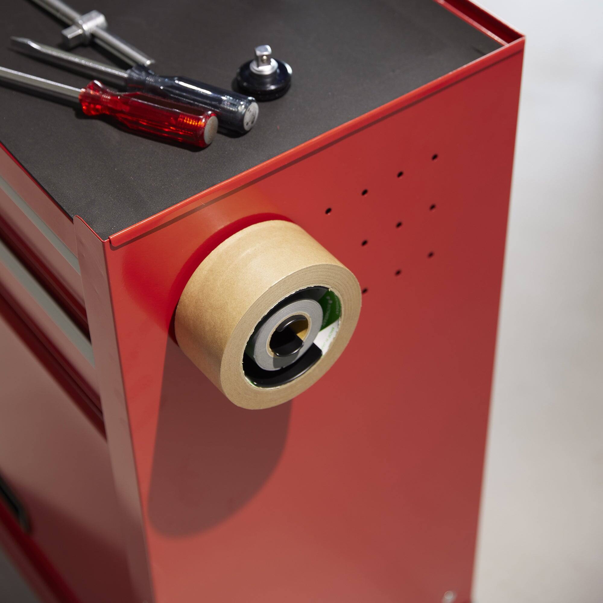 Alt View 5. Yamazaki Home - Magnetic Tape Holder - Steel - White.